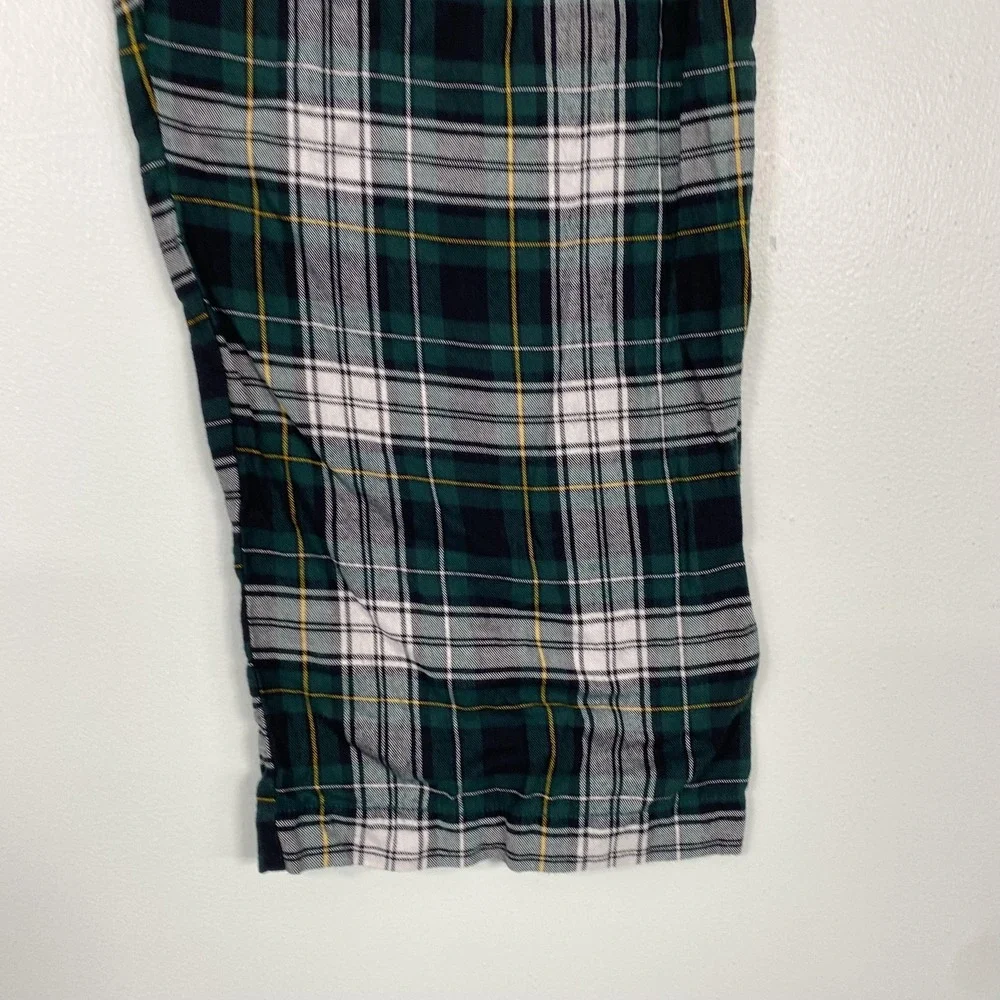 Polo Ralph Lauren Pajama Pants Mens XL Green‎ Plaid Sleepwear Drawstring Lounge